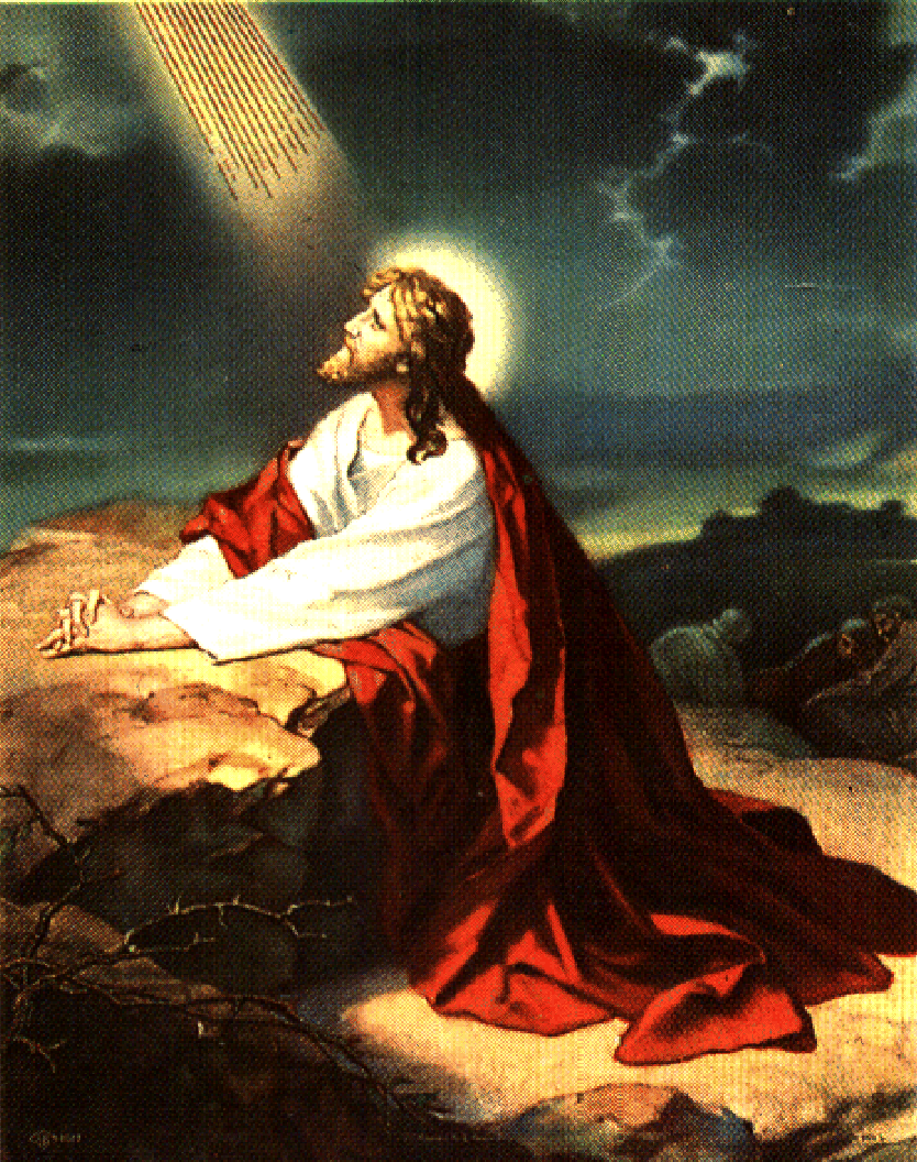clipart of jesus praying in gethsemane - photo #38
