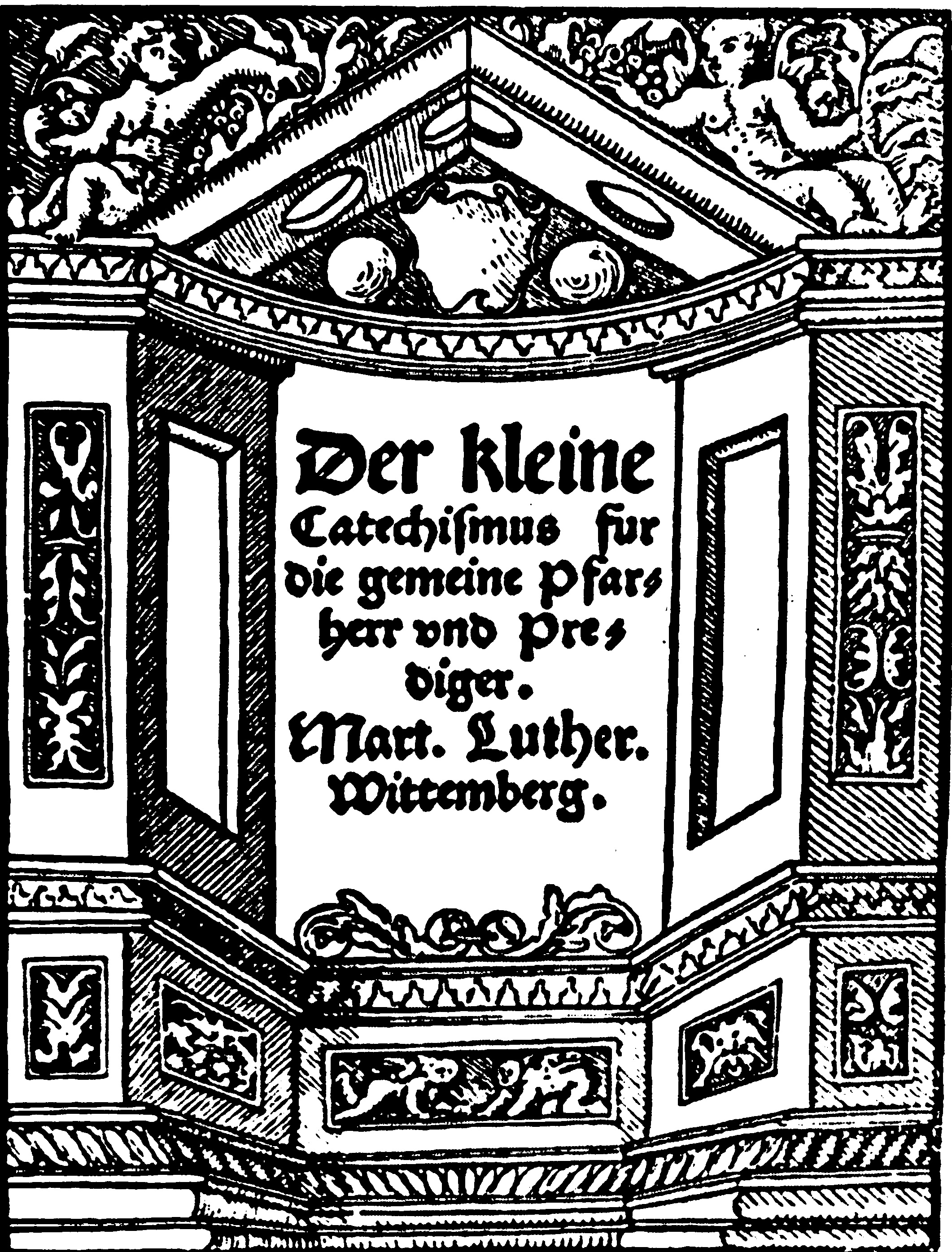 Title Page of the original Small Catechism